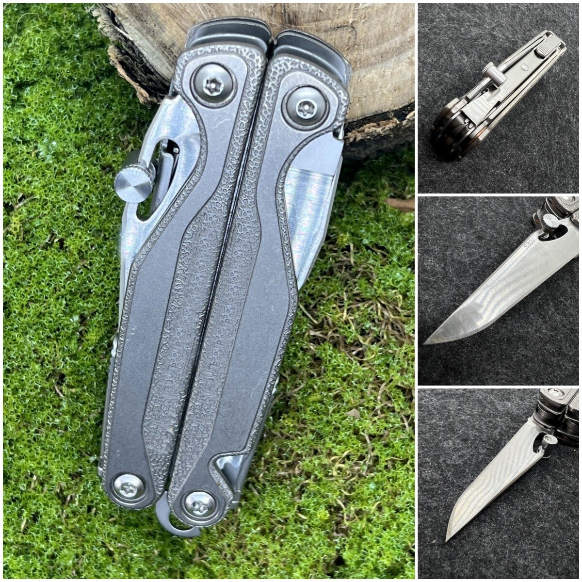 Aluminum Alloy Cylindrical Thumb Grip Easy open For Leatherman TTI Skeletool
