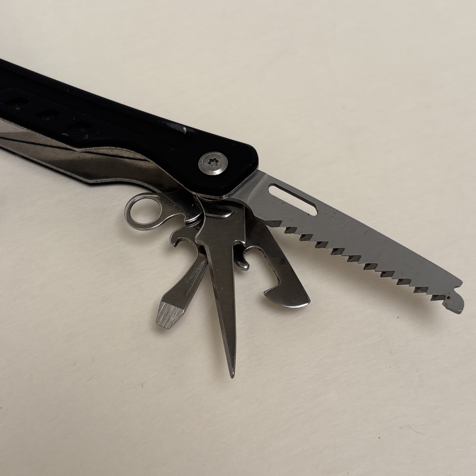 Multi Tool Pliers Ozark Trail Wire Cutter, Saw, Knife Black Survival Hunt Camp