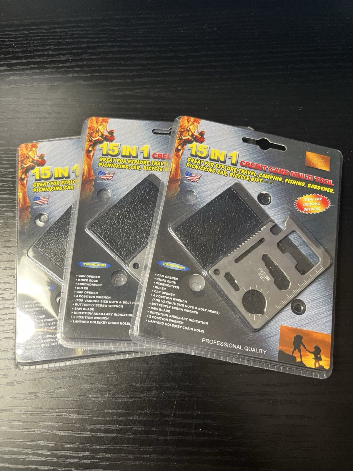 3 BENZEN TOOLS 15 in 1 CREDIT CARD MULTI TOOL POCKET SIZE (New In Package)
