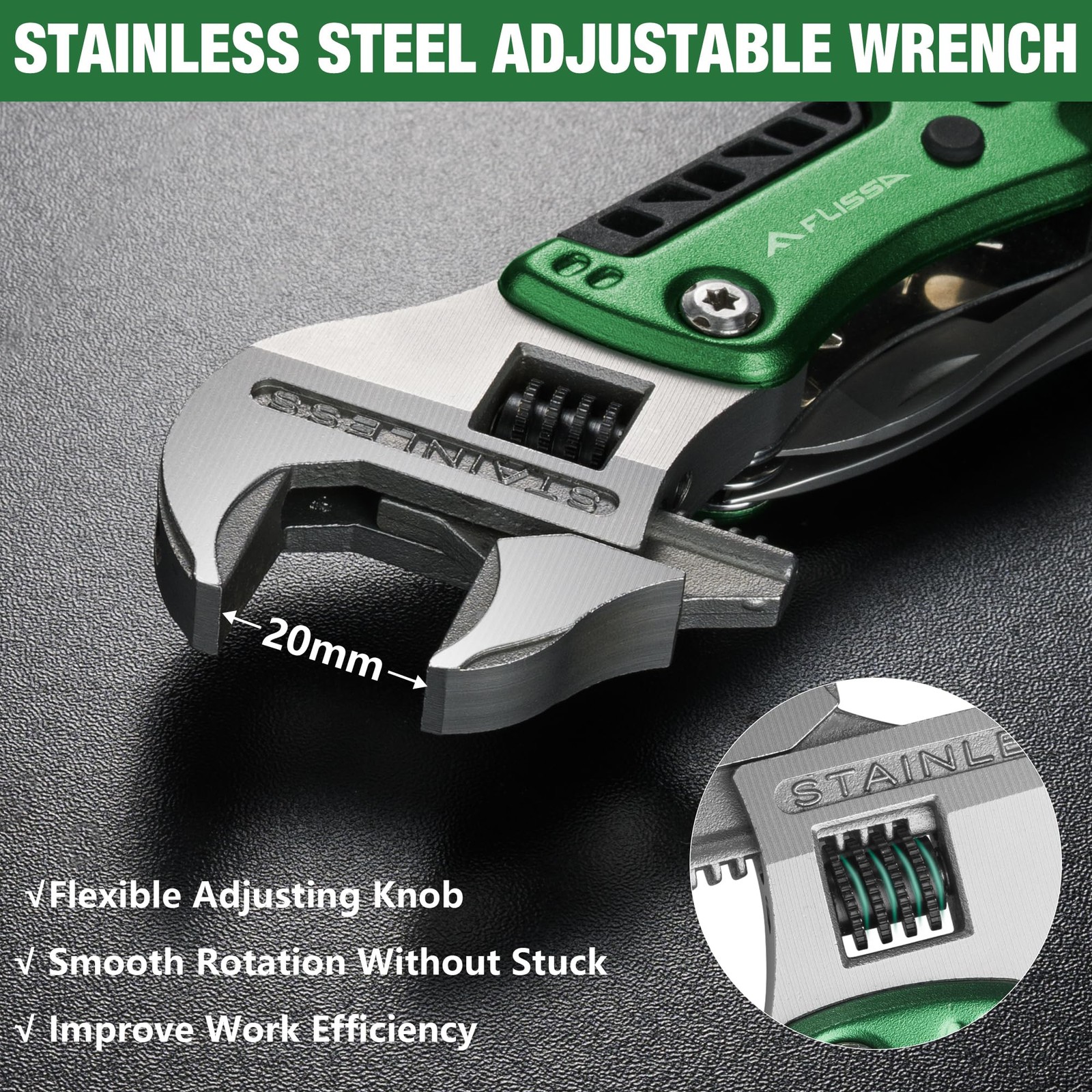 13 in 1 Multitool Wrench, Adjustable Multi-Function Wrench with…