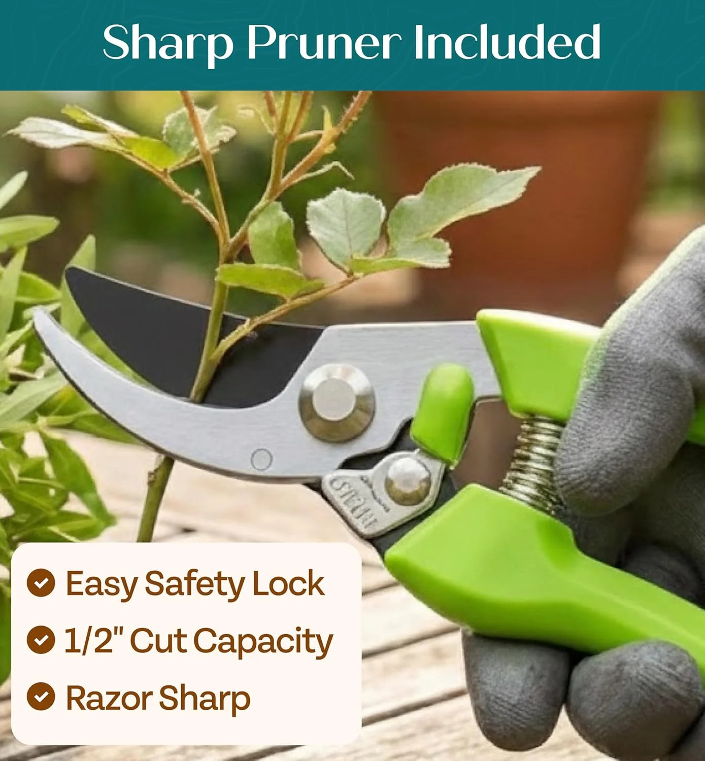 Heavy Duty Gardening Tools – Gardening Gifts for Women, Men, Mom, Dad – Durable,