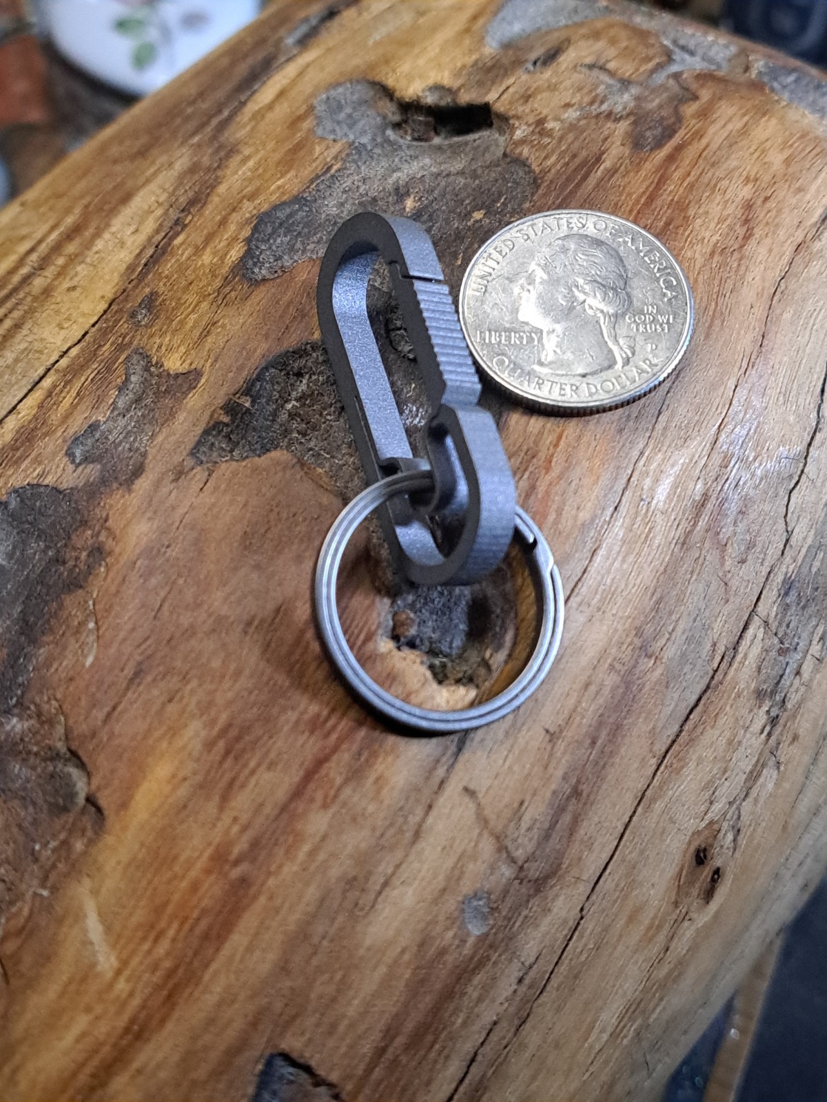 Pro Series Super Mini EDC Titanium Carabiner Keychain