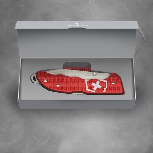 Victorinox Evoke Alox Swiss Army Knife Featuring a Foldable Blade with Thumb
