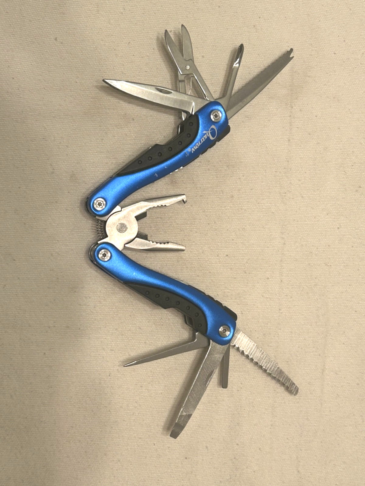 Quarrow Blue Multi-Tool 9 Tools Knife Pliers File Screwdrivers Leatherman