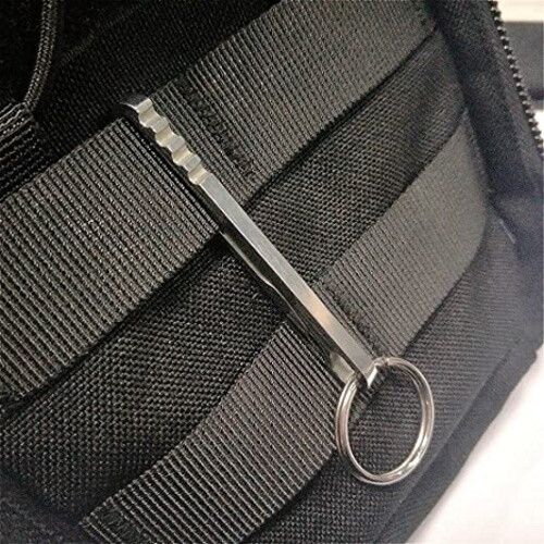 1PC Stainless Steel Hanging Buckle Bag Belt Clip Keychain EDC Quickdraw Key Ring