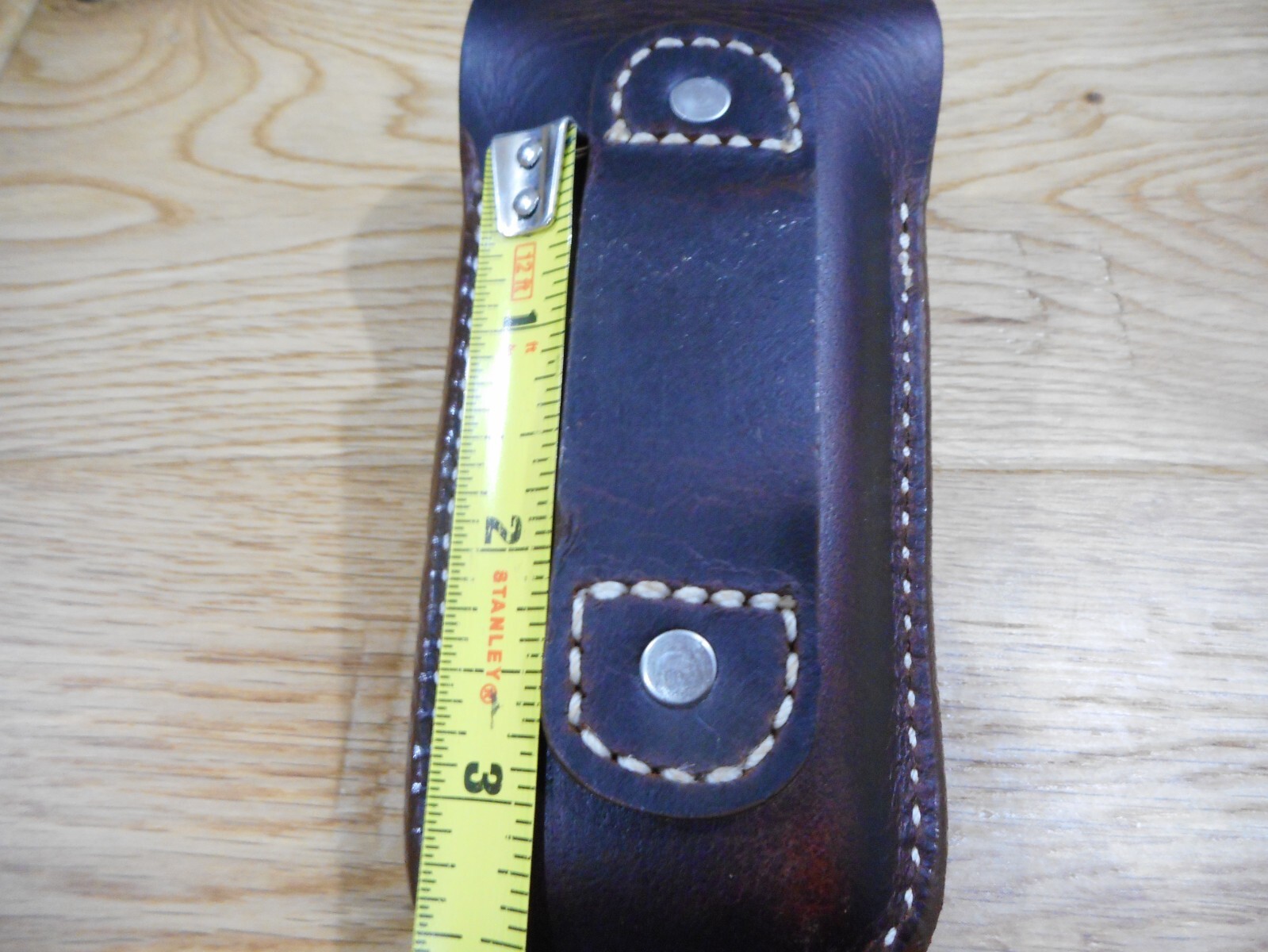 Leatherman Super tool 300 Crazy Horse leather sheath. Buffalo snap. Sheath only.