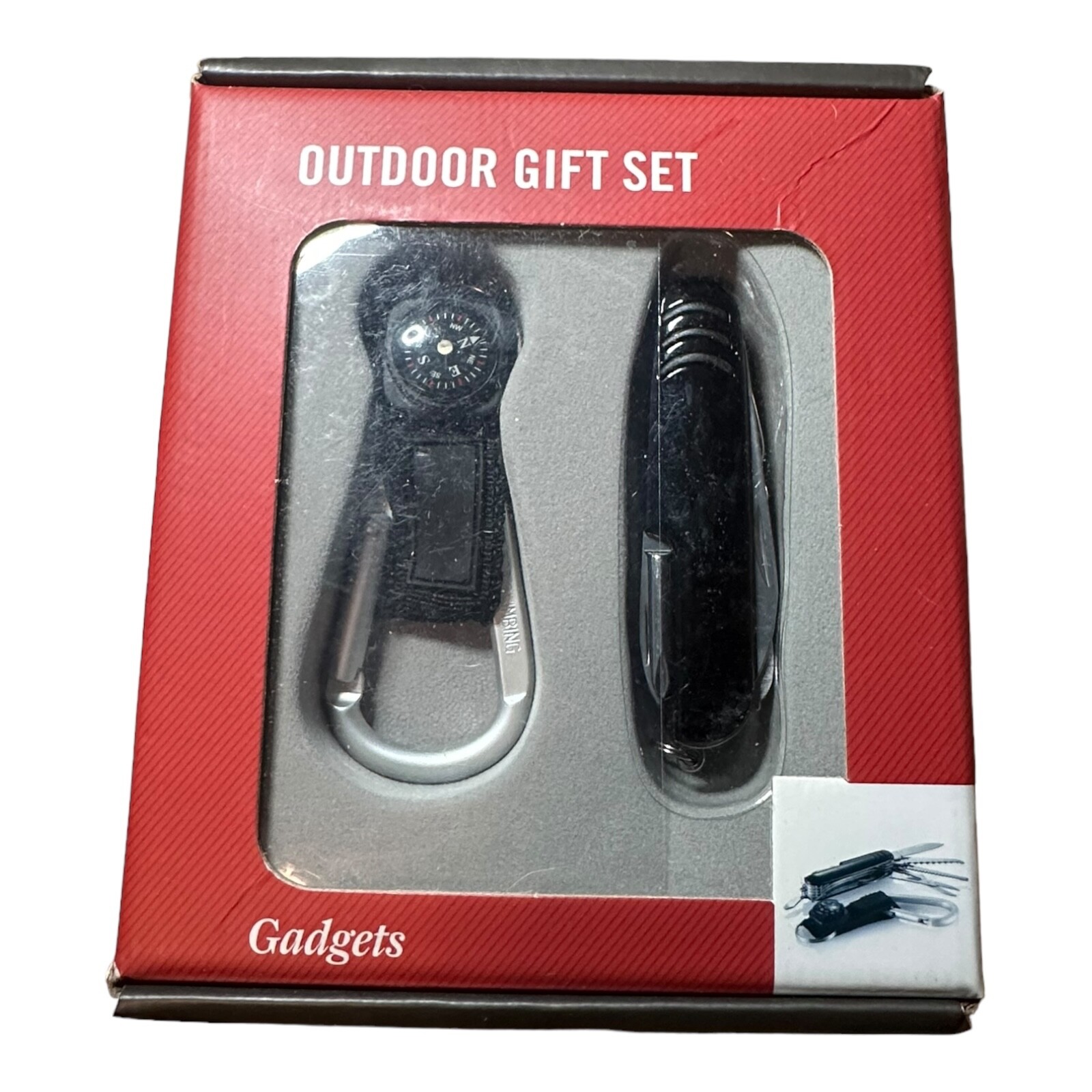Tandy Brands Accessories Outdoor Gift Set Pocket Knife With Compass NEW