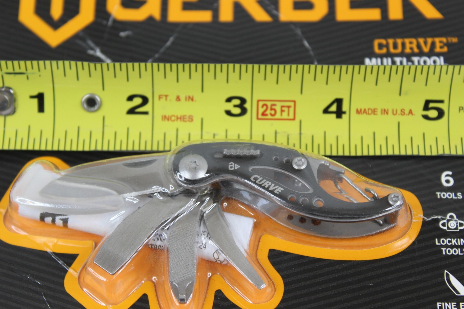 Gerber Curve Multi-Tool Clip-N-Go 6-Locking Tools Fine Edge 2016 New & Sealed