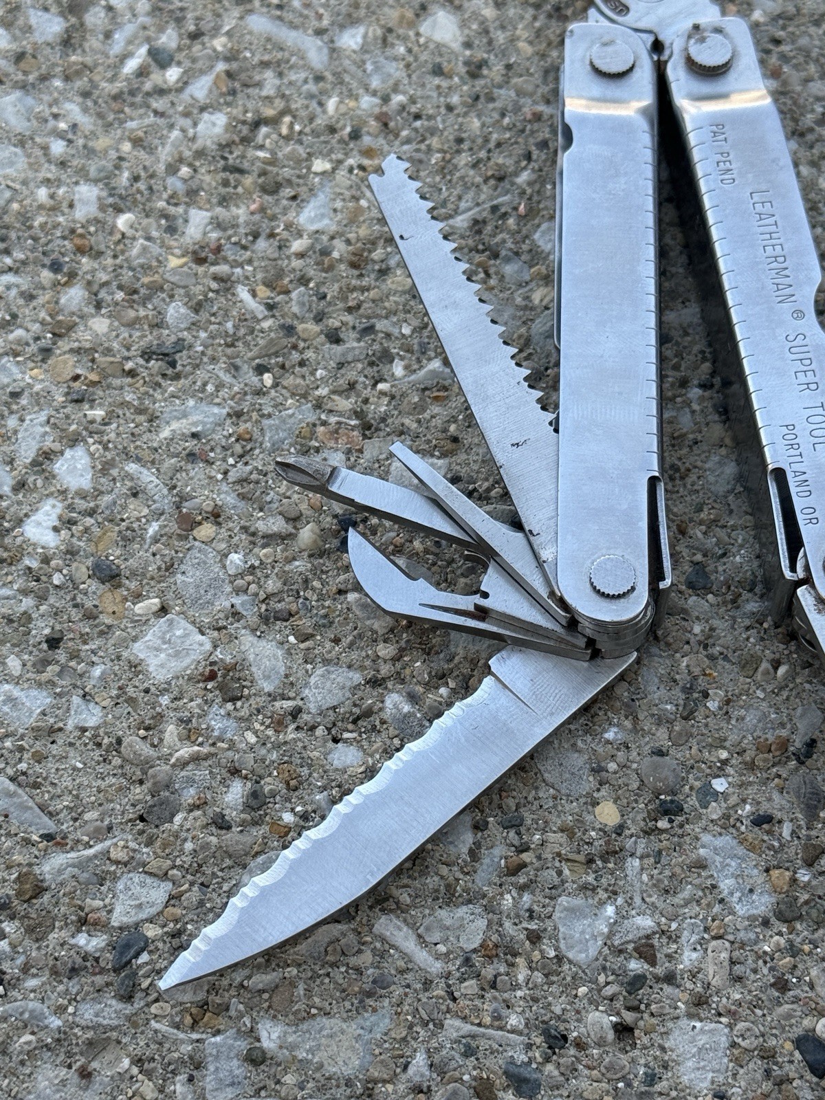 Vintage Unused (but has rust) Leatherman Super Tool w/ Box & Sheath 1996