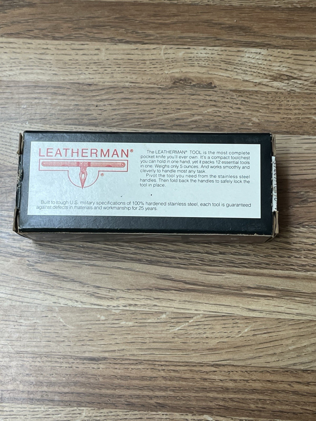 Vintage Leatherman MultiTool 1993 Box & Papers Leather Sheath