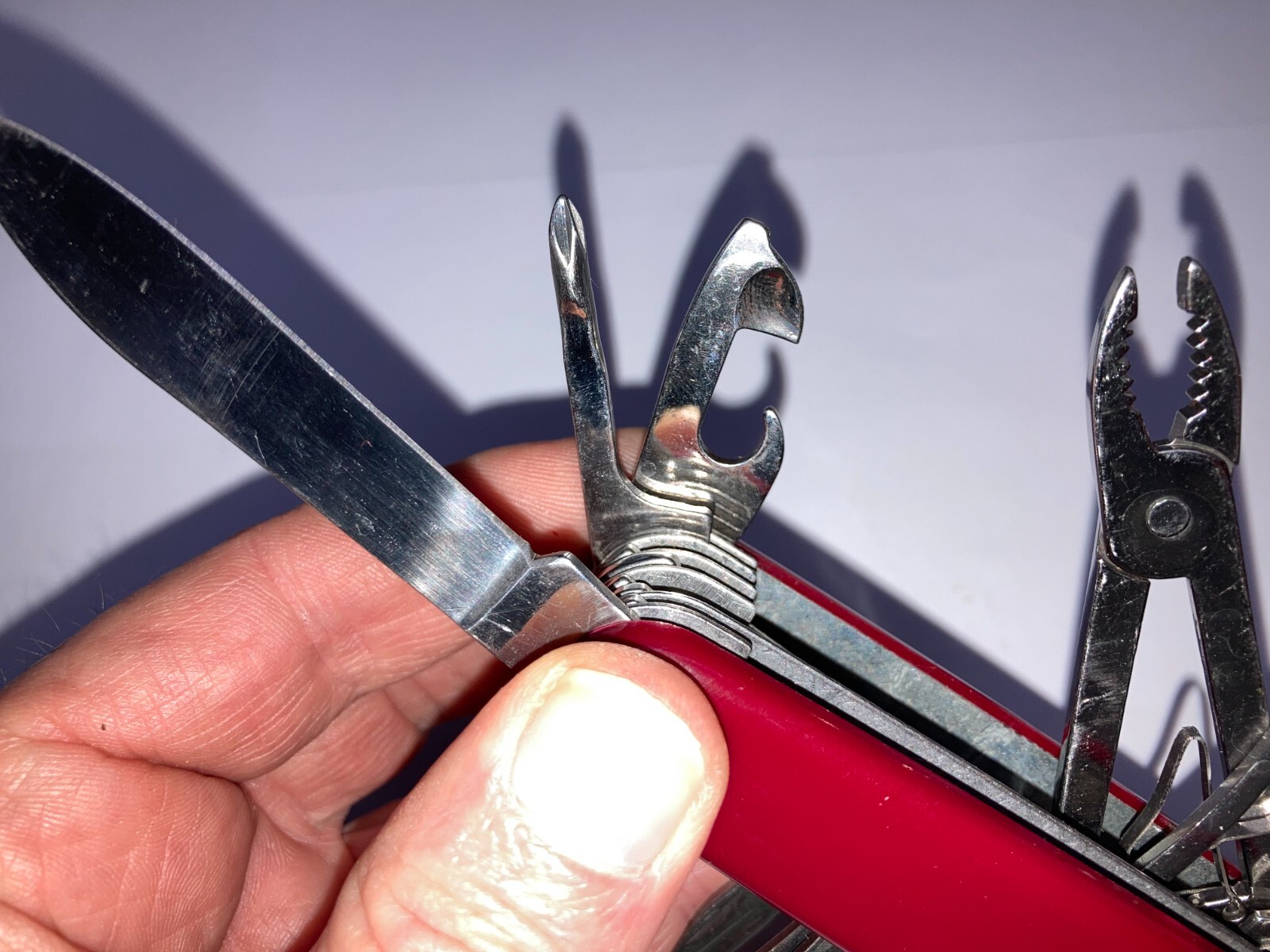 Large RED (17-n-1) 30-Function Camping Knife (New, Dealer Old Stock 1998)