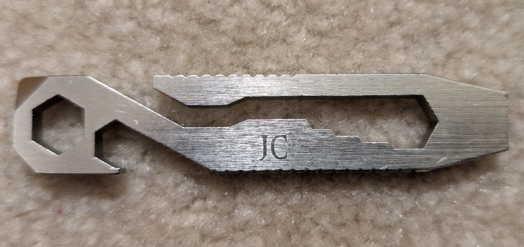 Griffin Pocket Tool GPT® Stainless Multi-Tool – Gently Used, Custom JC Etched