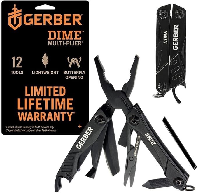 Gerber Gerber Gear Dime 12-in-1 Mini EDC Multitool – Needle Nose Pliers