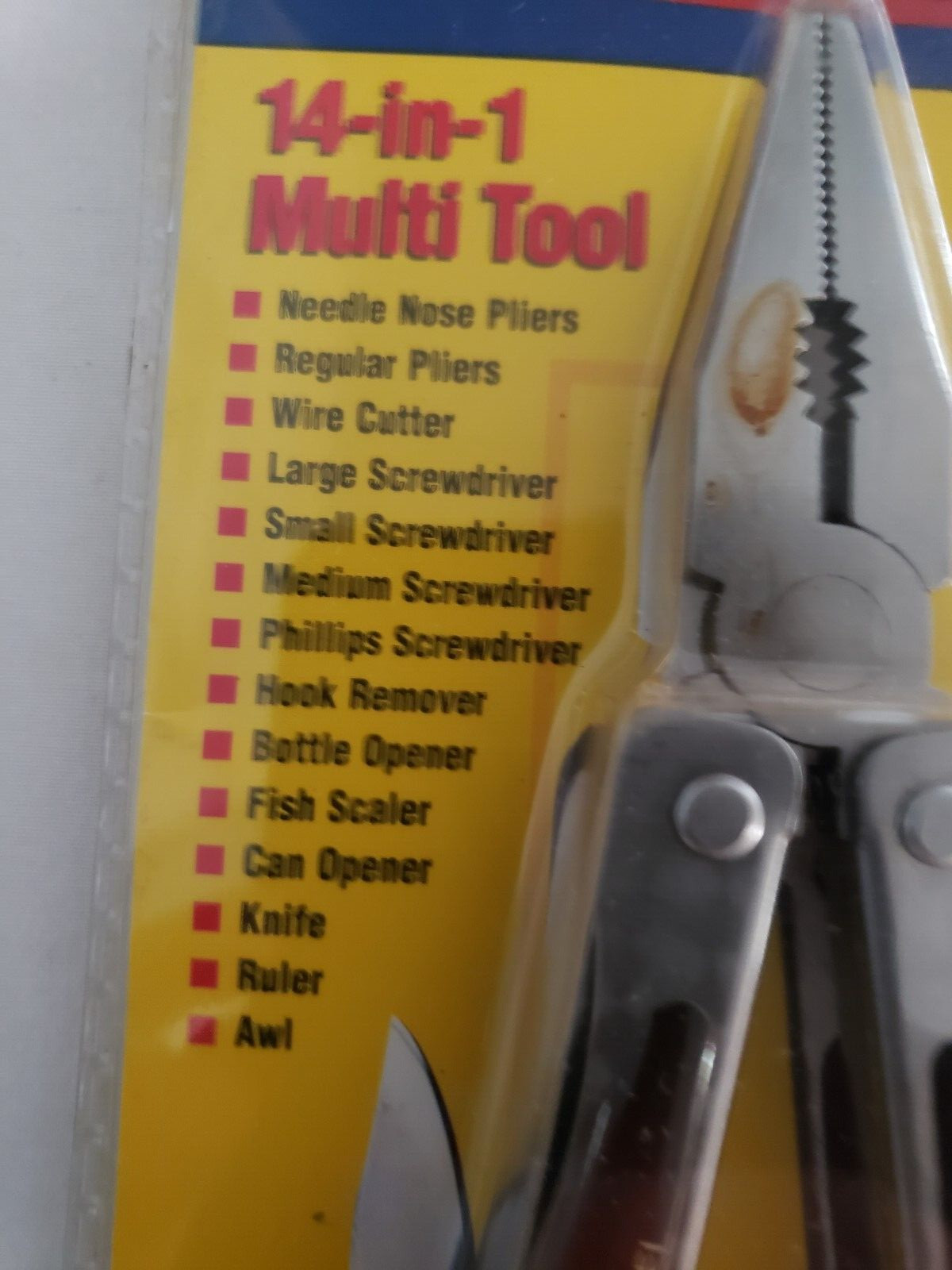 SHEFFIELD KNIFE & 14 IN 1 MULTI TOOL w BELT POUCH SET VTG 1990’s SEALED