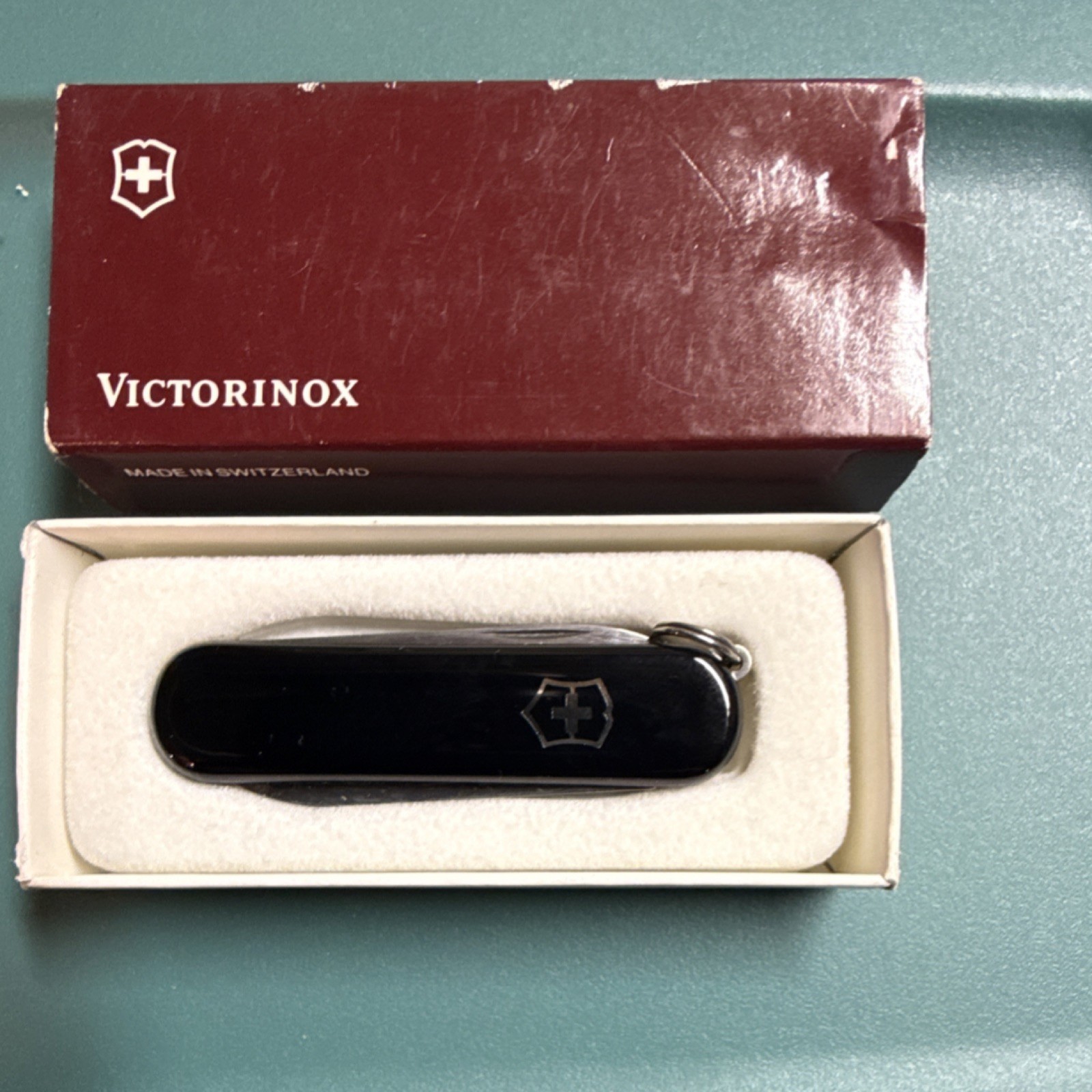Victorinox Multi-Tool Black Stainless Steel Knife File Straight Edge