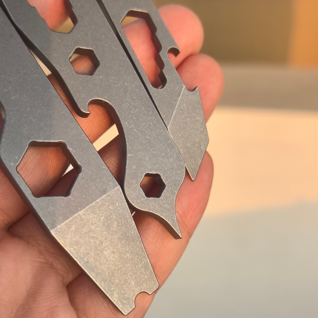 TC4 Titanium alloy Survival Multi Tool EDC Pry Bar Wrench Self-defense Emergency