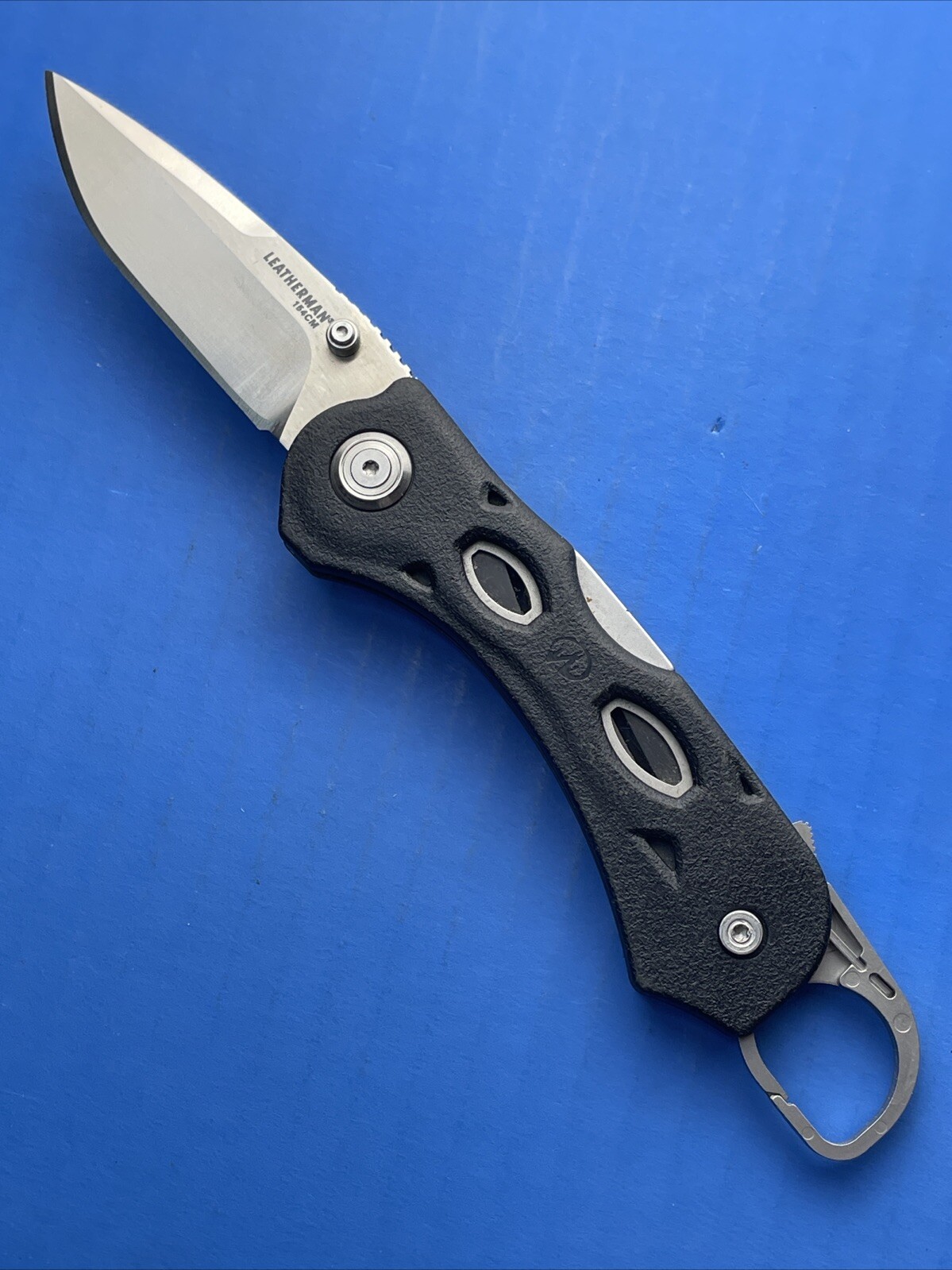 Rare! Leatherman K500X Knife-Multitool 154CM Folder Lockback Knife w/Carabiner