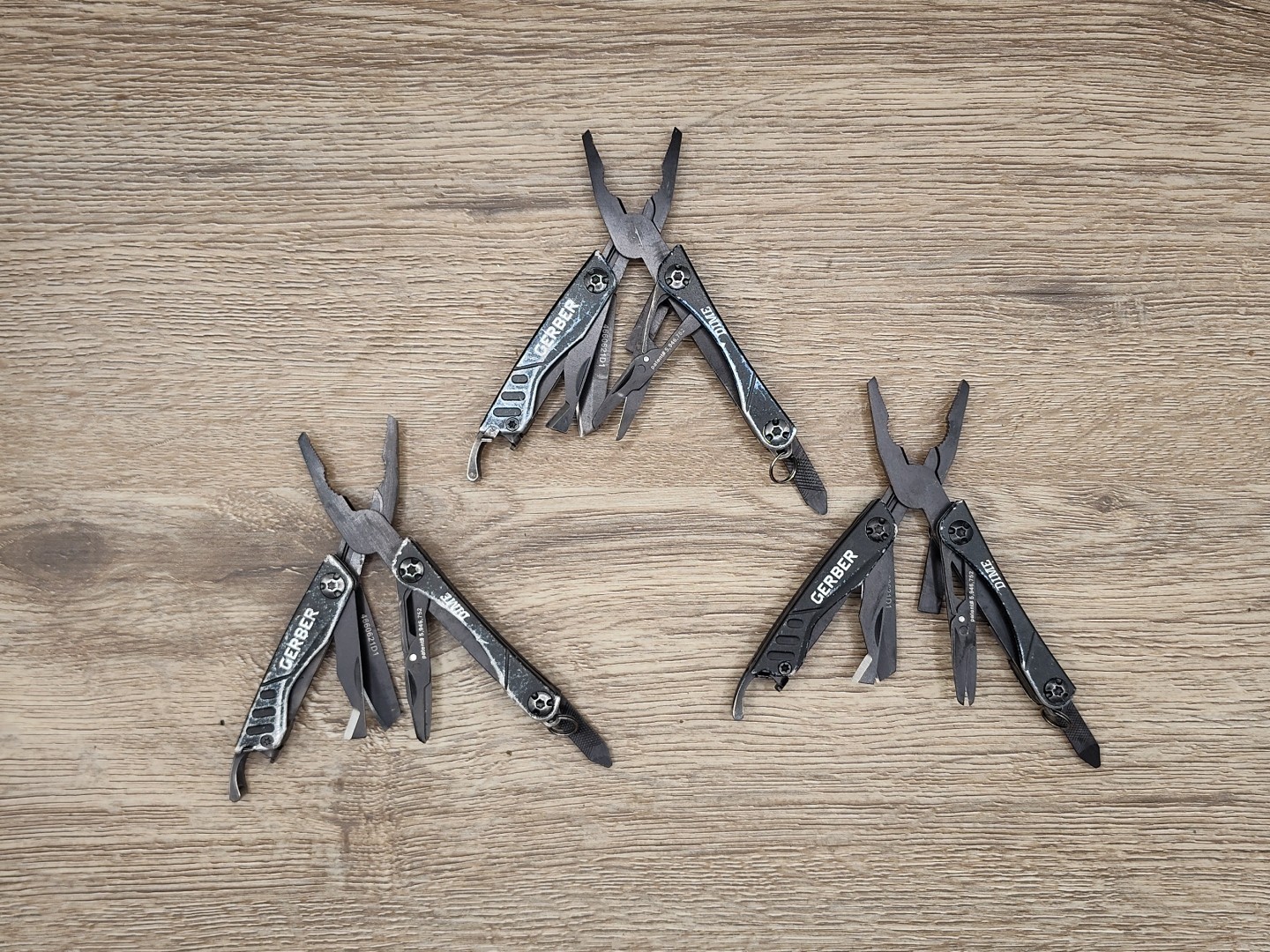 Lot B 3 Gerber Dime Mini Multi-Tool Knife Pliers Scissors Driver