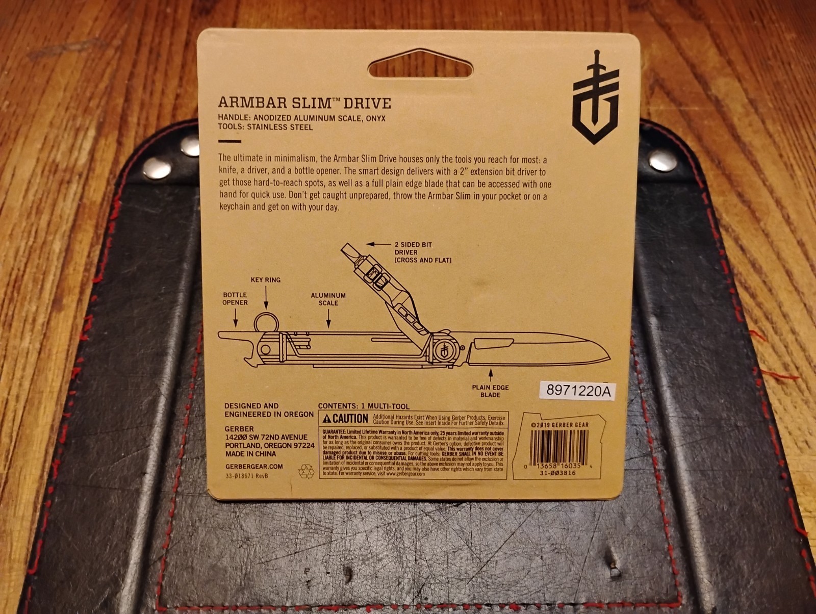 Gerber Armbar Slim Drive Multi-Tool 2.5 ” SS Blade 2 Sided Screwdriver 2.5 OZ