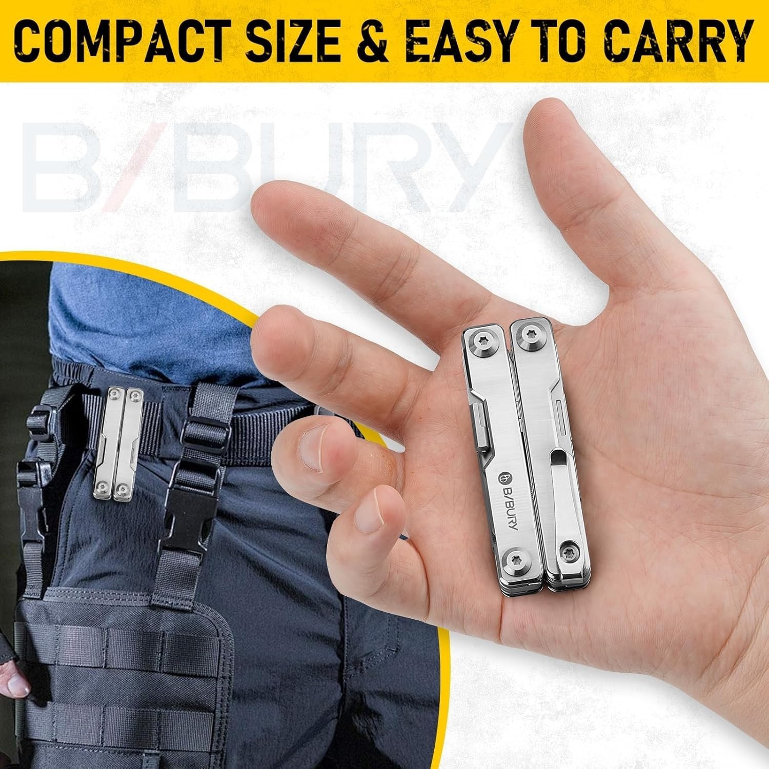 Multitool Pliers 15-in-1 Folding Pocket Knife Screwdriver EDC Multi Tool Giftmen