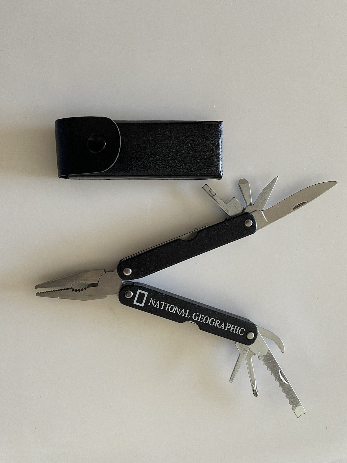 National Geographic Multi Tool Blunt Nose Pliers Knife Measure Screwdriver