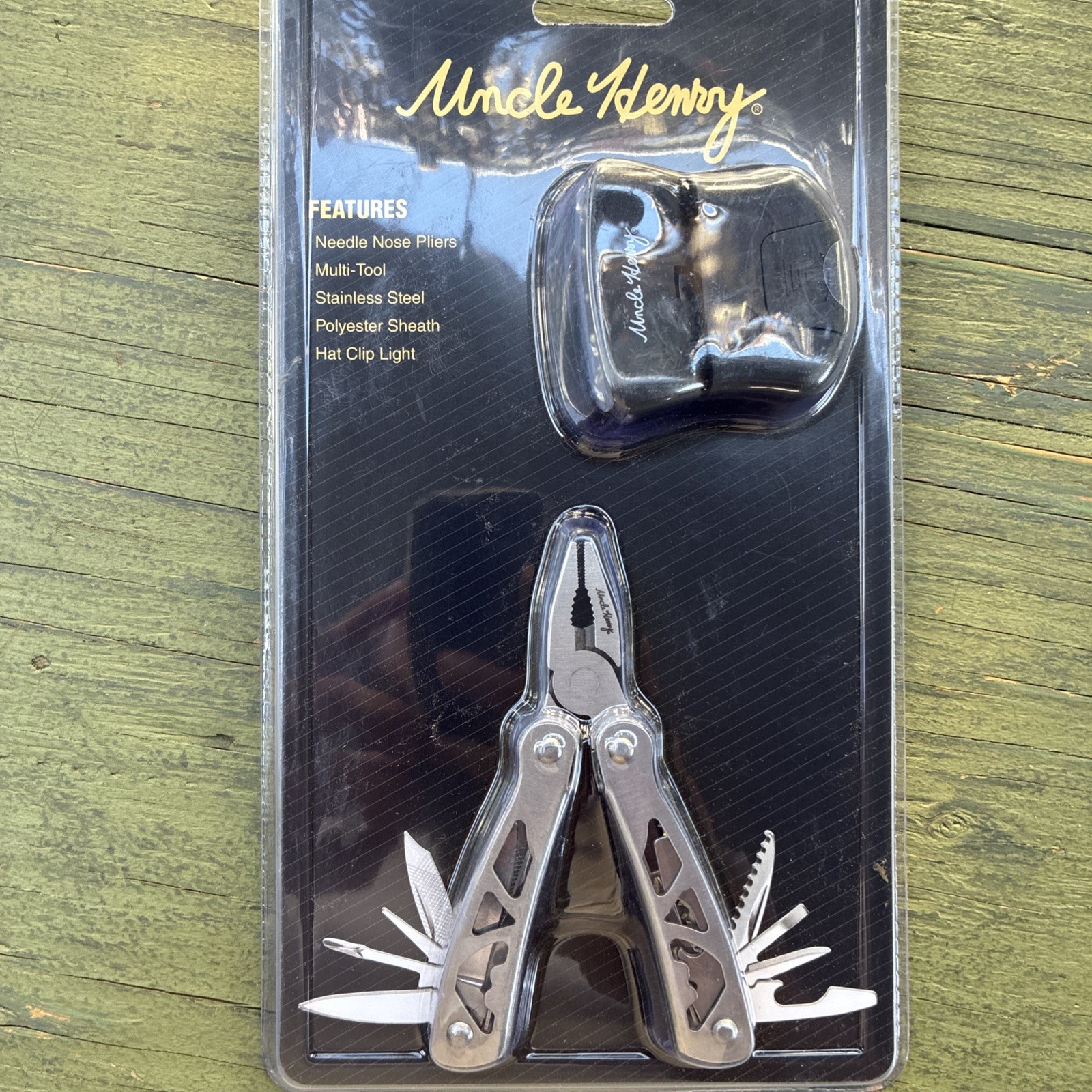Schrade Multi Tool With Hat Clip Light Stainless Tools Nylon Belt Sheath 1200438