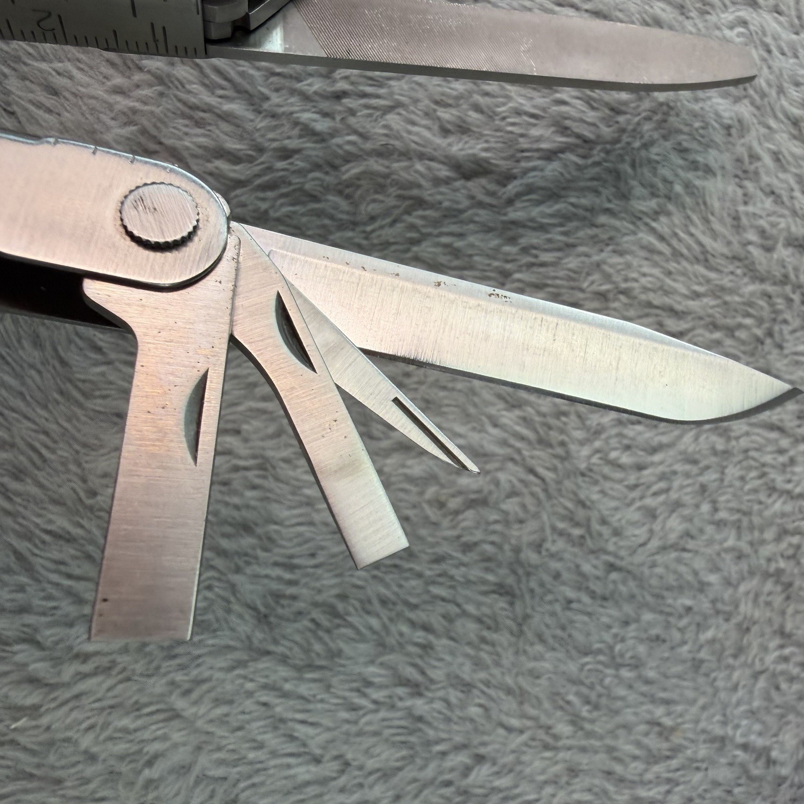 Vtg Leatherman PST Multi Tool FORD Promotion 0499 USA w Leather Sheath B551