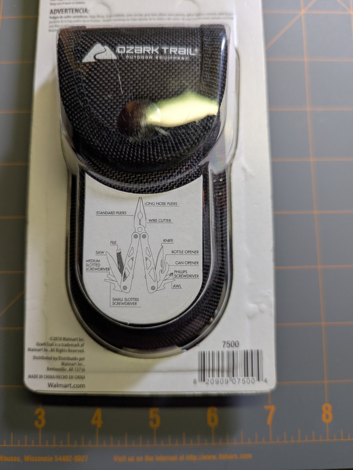 OZARK TRAIL 12-IN-1 MULTI- TOOL SHEATH INCLUDED BRAND NEW! FACTORY SEALED.