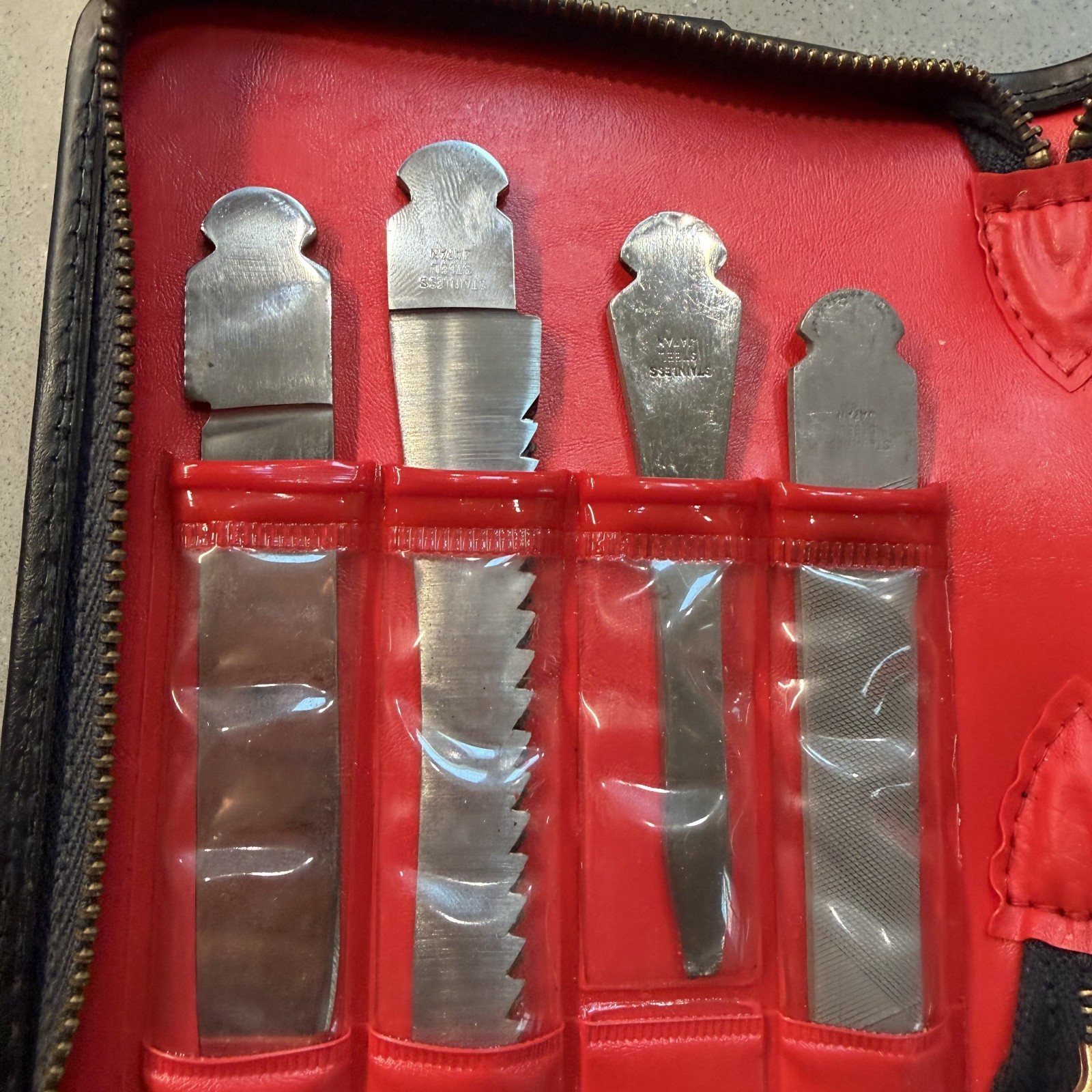 Vintage Japan Barlow Interchangeable Knife Tool Kit Set Edward J Doyle