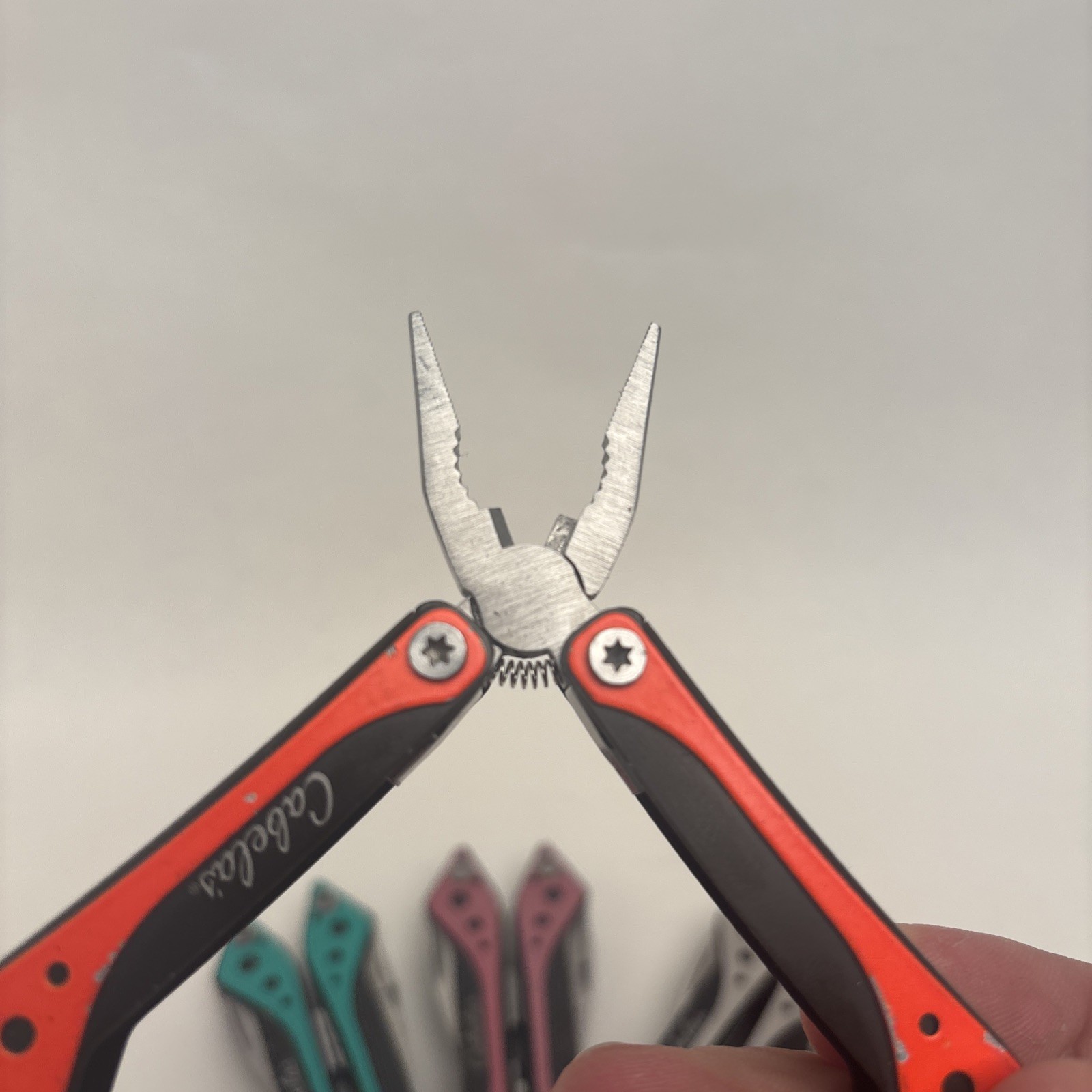 Cabela’s LOT of 4 Orange Teal Silver Pink Small Multi-Tool Camp Hike Hunt Fish