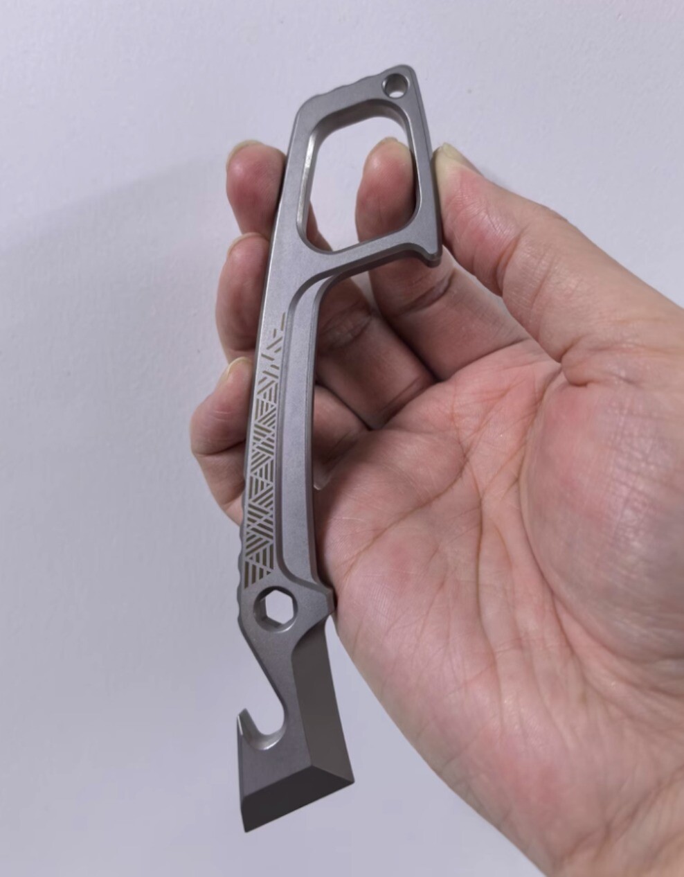 Matrix EDC pry bar Titanium alloy multifunctional Tool.