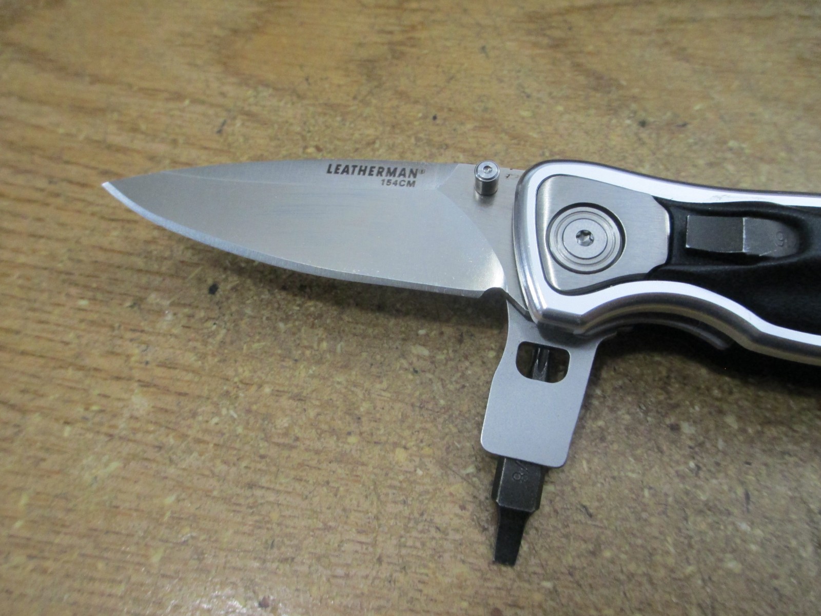 Leatherman E306x Knife Bit Holder Driver Caribiner Bottle Opener W/Sheath