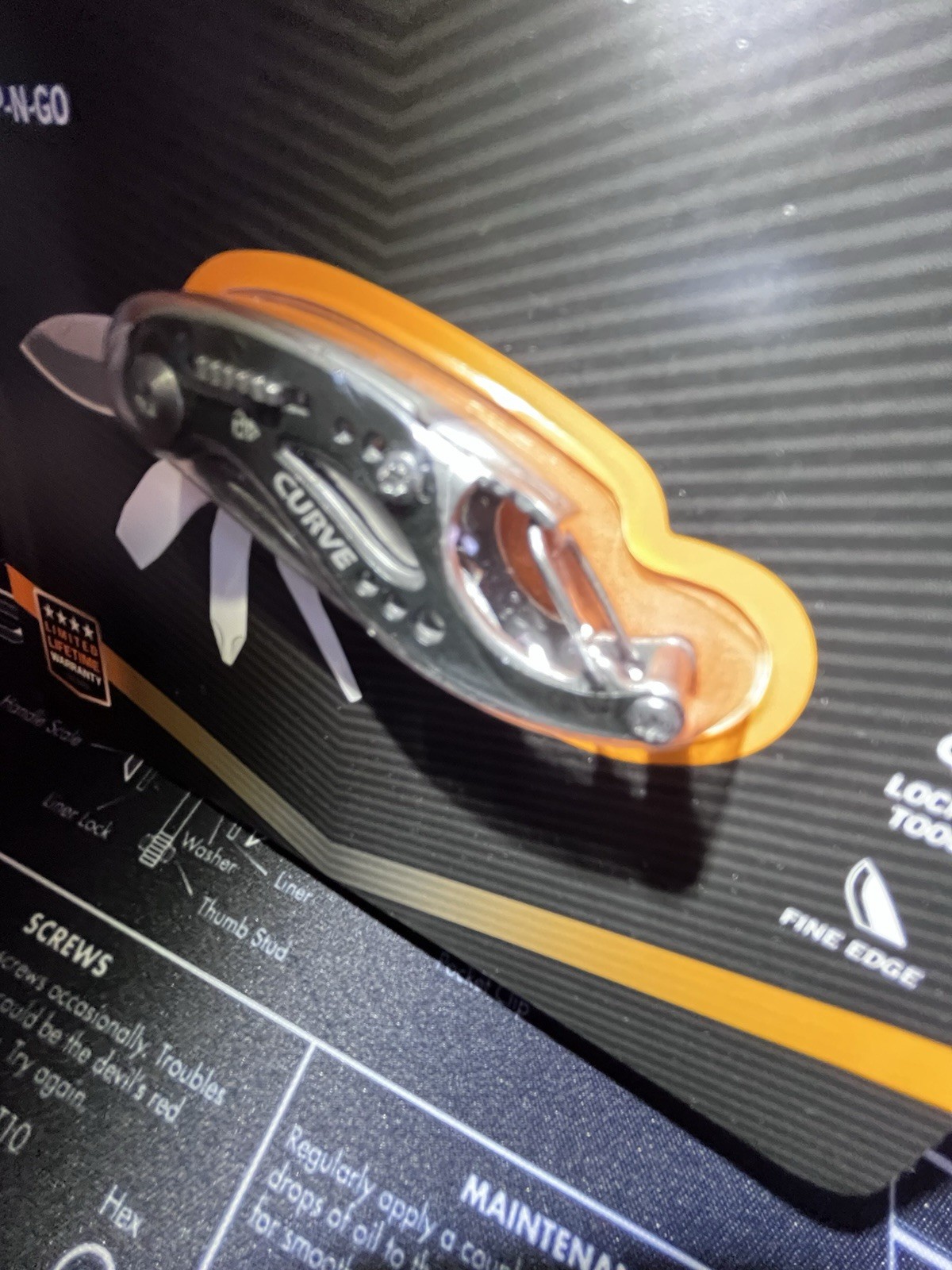 Gerber Curve, Multi-Tool and Pocket Knife Keychain, Stainless Steel, New