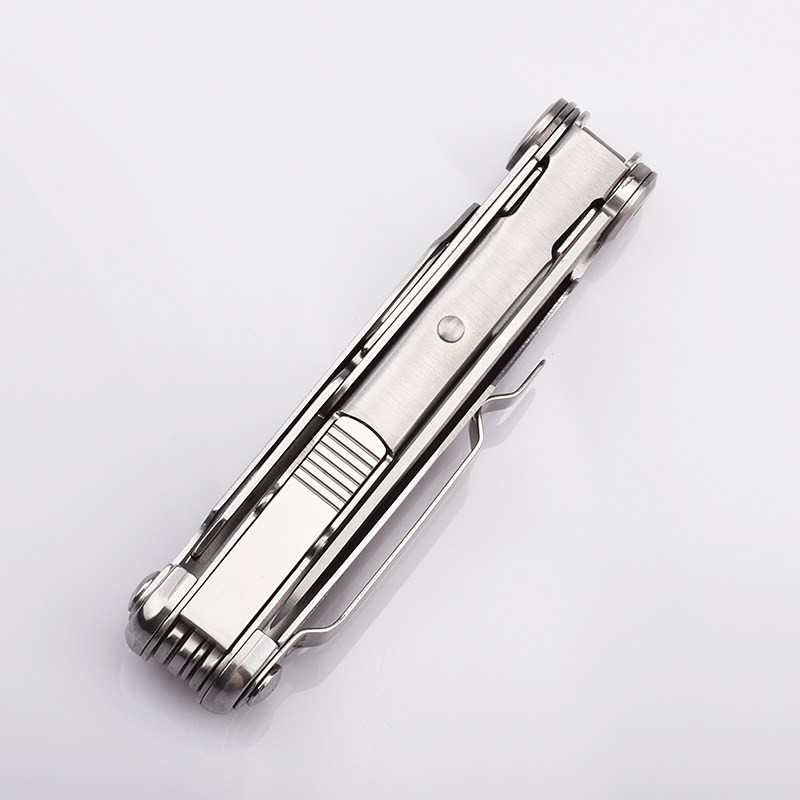 Folding EDC Multitool Pocket Utility Tool with Screwdriver Bits Outdoor Camping