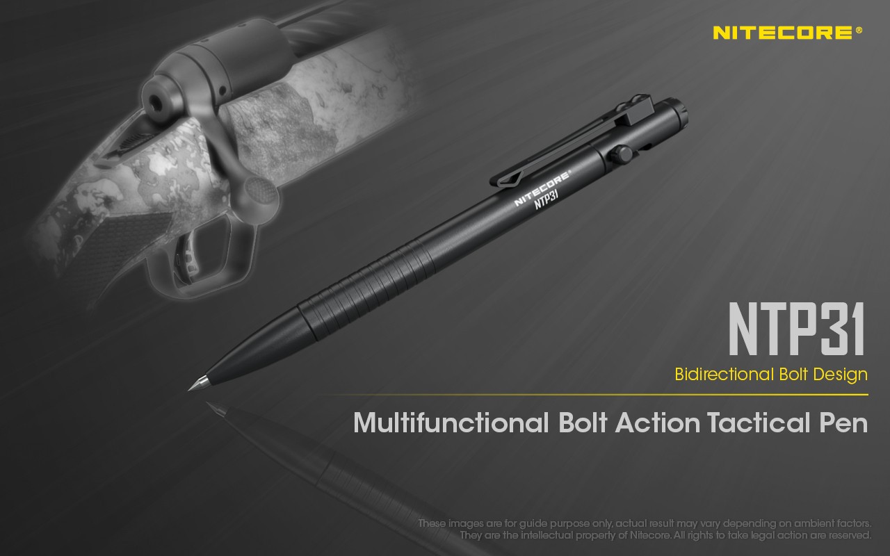 NiteCore NTP31 Multifunctional Bidirectional Bolt Design Action Tactical Pen