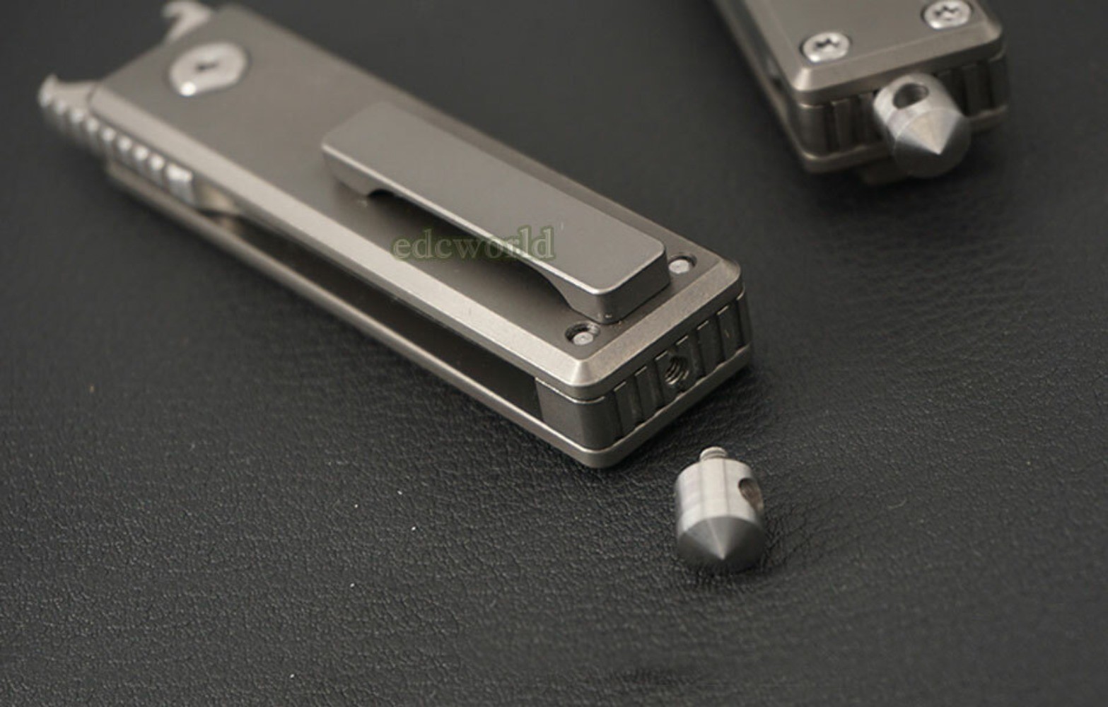 Titanium S35VN Blade Folding Pocket Knife Bottle Opener Outdoor Camping EDC Tool