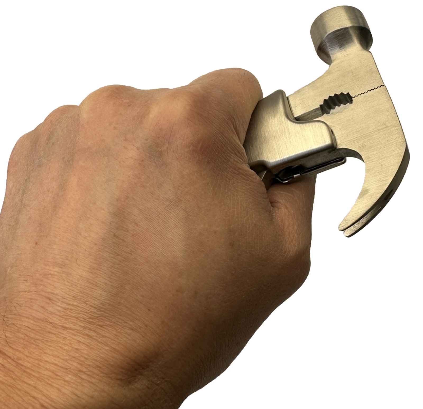 Stainless Multifunctional Hiking Outdoor Survival Tool Axe Hammer Plier Saw Cut