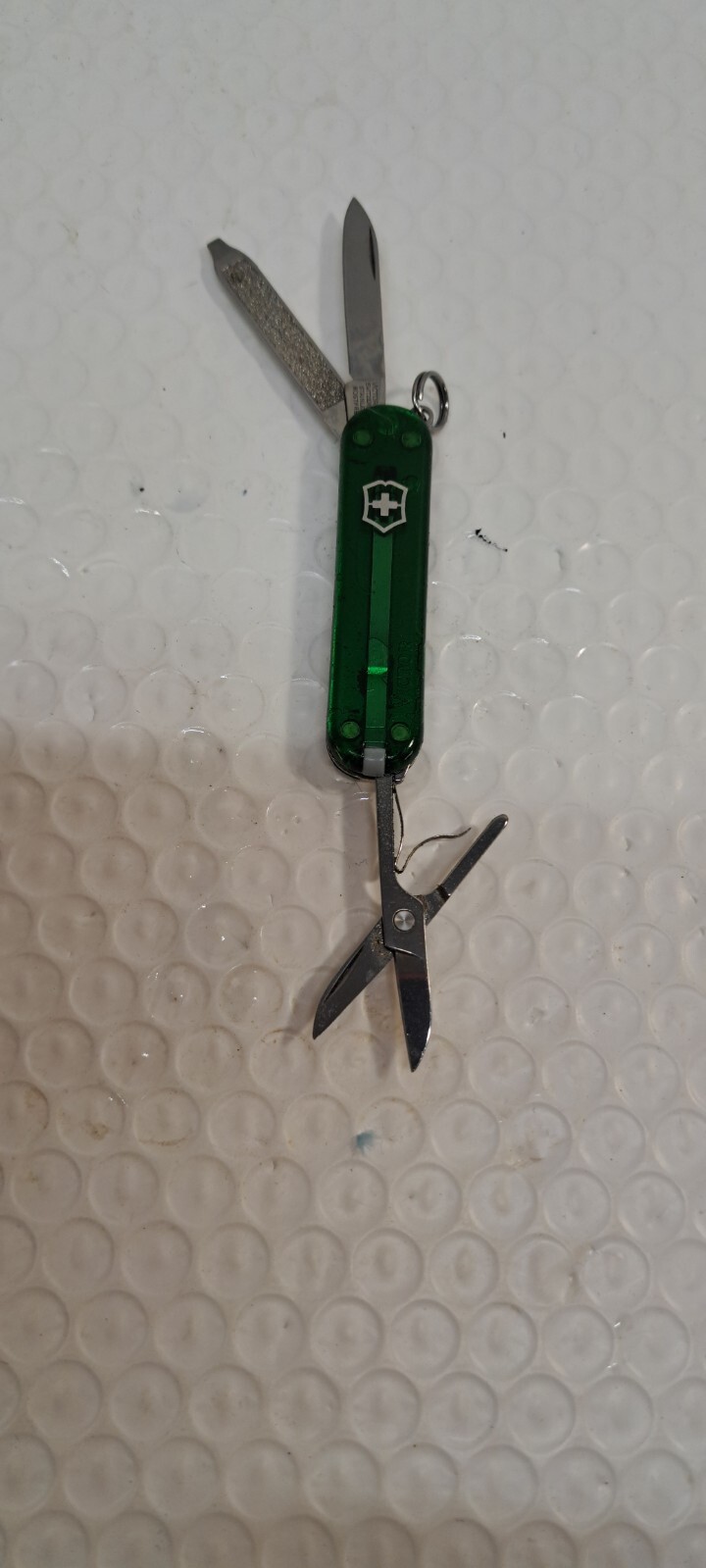 VICTORINOX CLASSIC SD 58MM SWISS ARMY KNIFE POCKET KEYCHAIN TRANSLUCENT GREEN
