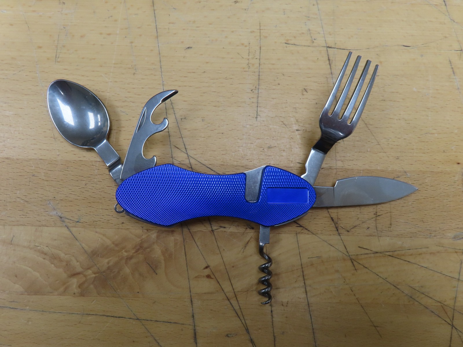 6 x Outdoor Life Pocket Camping Tool, 5 Blade Pocket Knife-Blue (GMP0133SR-400)