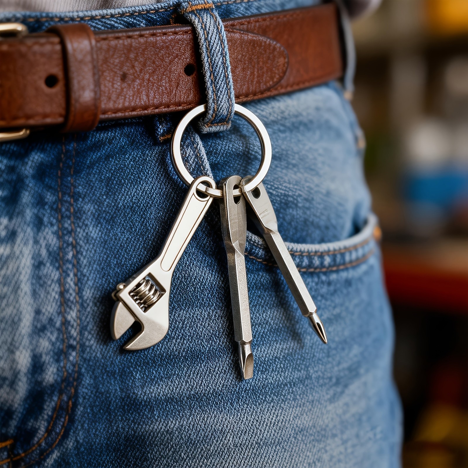 Compact Durable Handy Outdoor-Ready Set of 3 Portable Screwdrivers on a Keychain