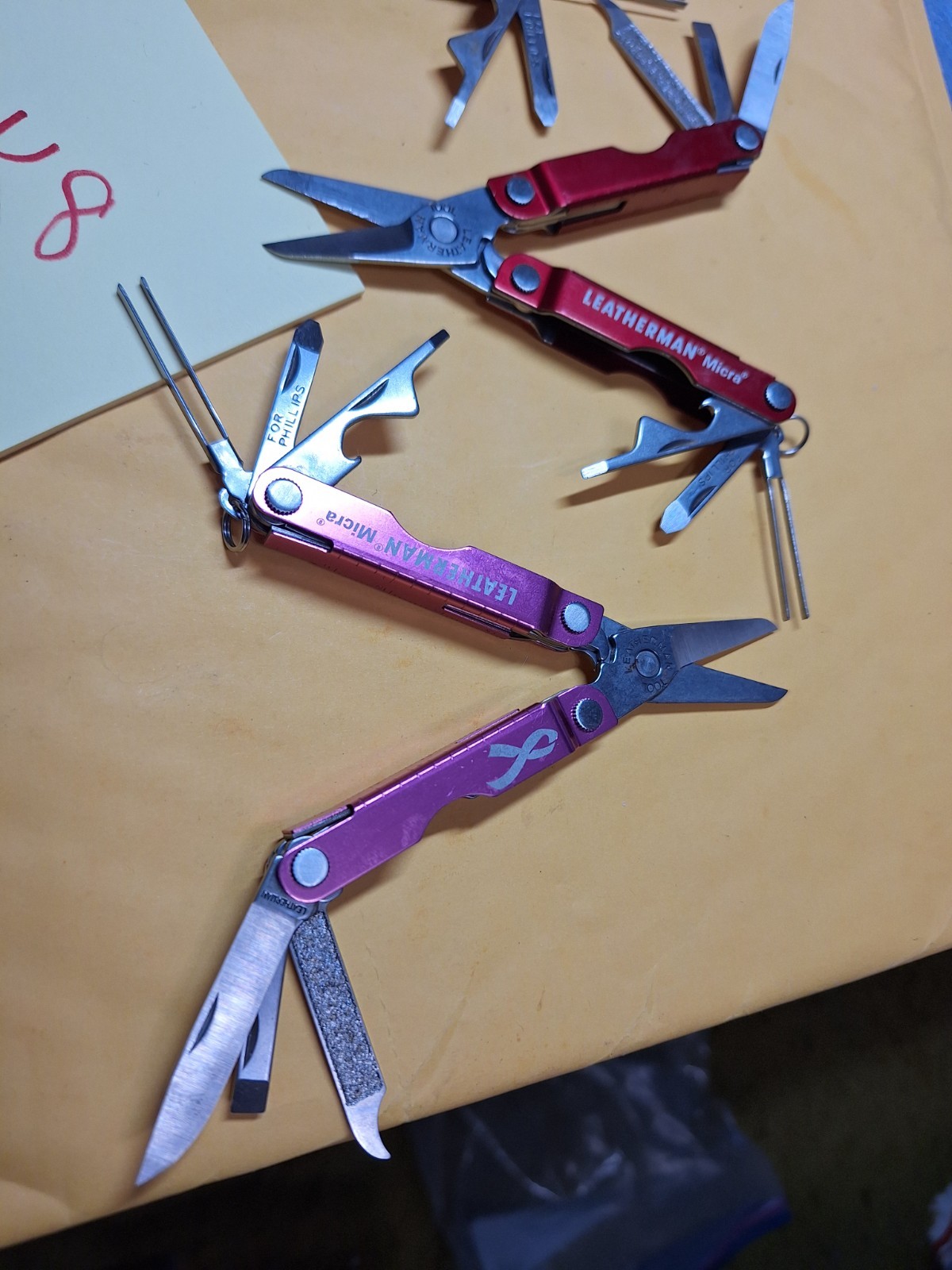 3 Leatherman MICRA Mini Multi Tools AIRPORT CONFISCATION LOT K8