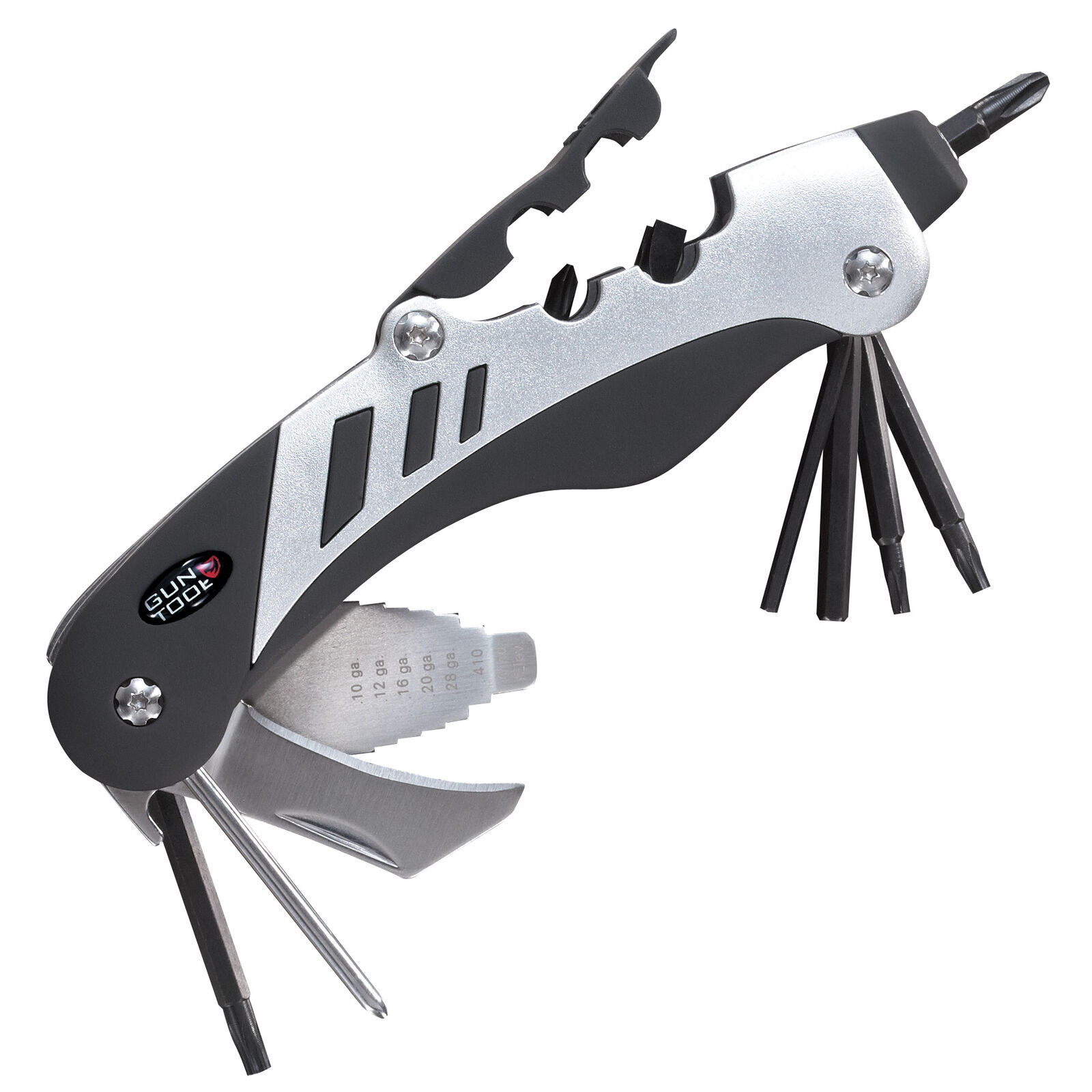 Real Avid Gun Tool Multi-Tool/Bit with Dual Blade Bit Stainless Steel Black/Grey