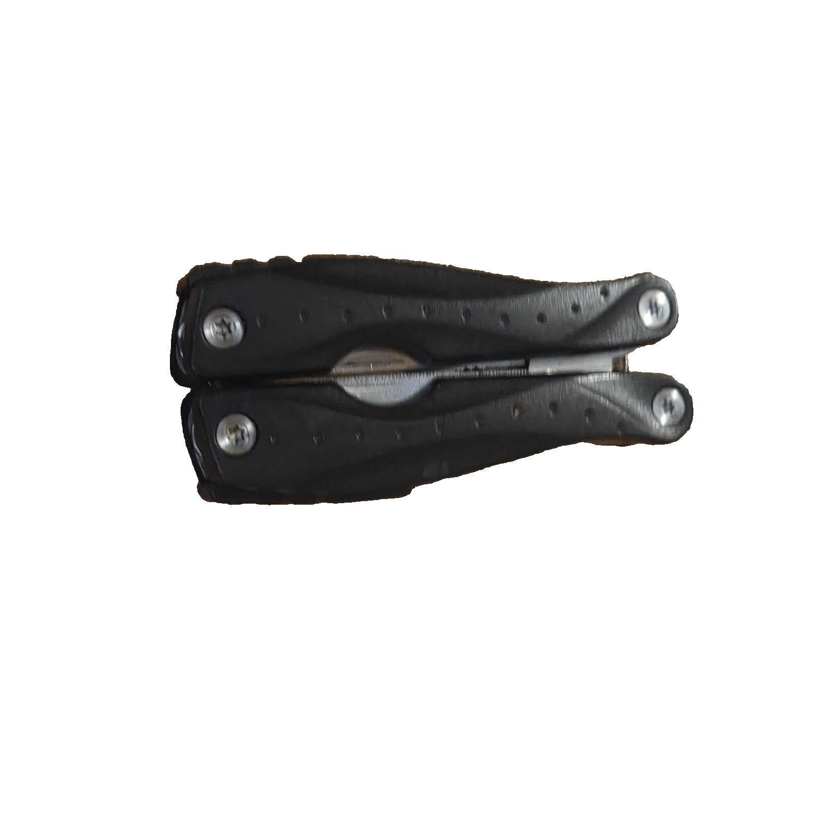 Multitool Stainless Steel Pliers W/ Black Handle And Multitool Pocketknife Black