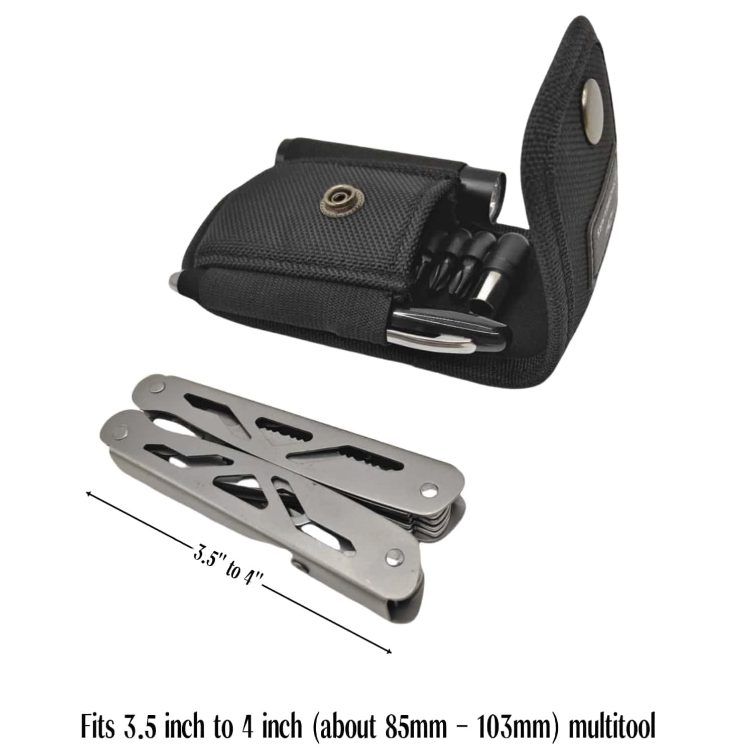 Multitool Snap Sheath Fits Up to 4” Multitools,Tool Sheath for Leatherman,Gerbe