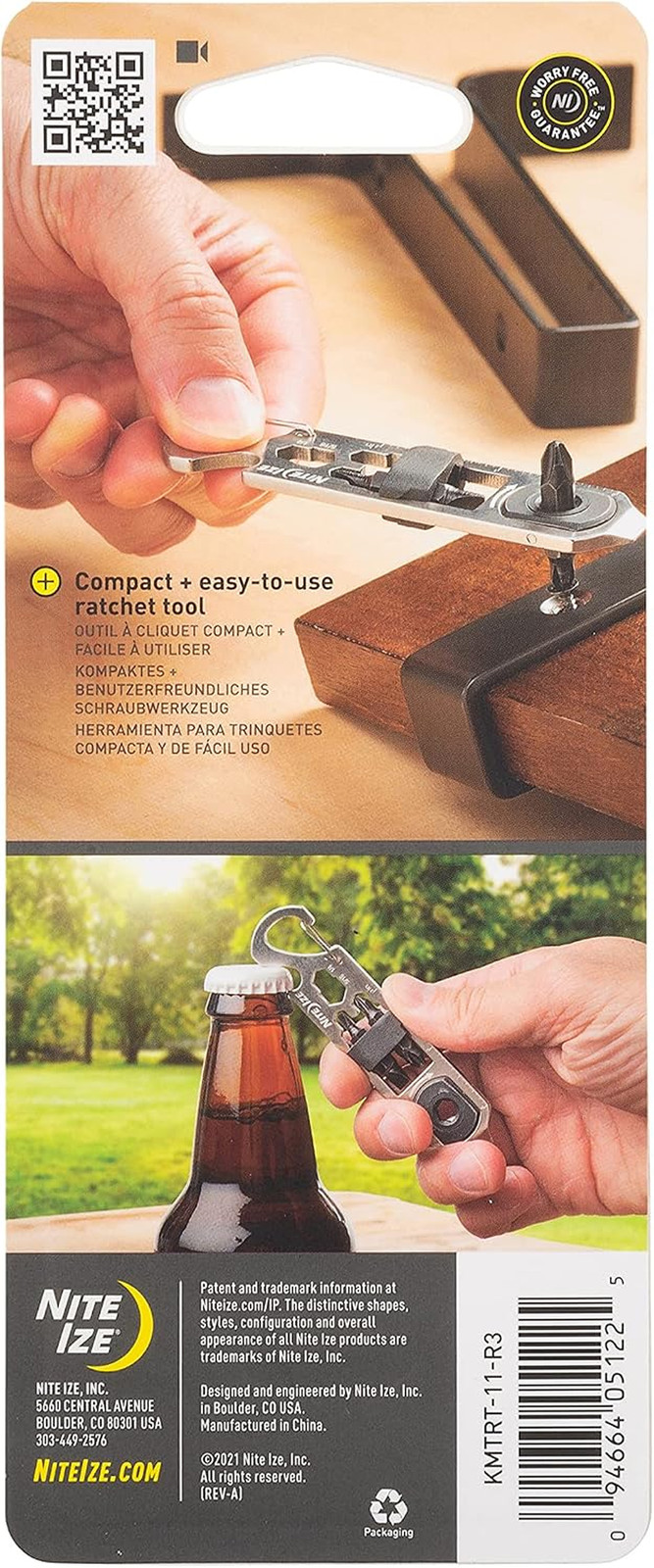 Doohickey Ratchet Key Tool – Keychain Multitool with Carabiner Clip – Pocket Too