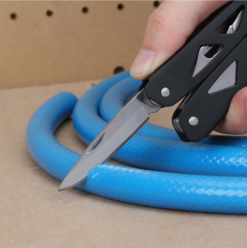 Ozark Trail Multi-Tool with Sheath Silver 12-in-1 Pliers Wire Cutter Knife Saw