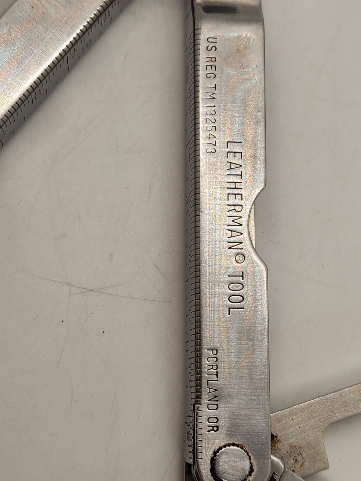 Vintage Original Leatherman Multi Tool 9 Tool Portland US Reg 1325473 w/Sheath