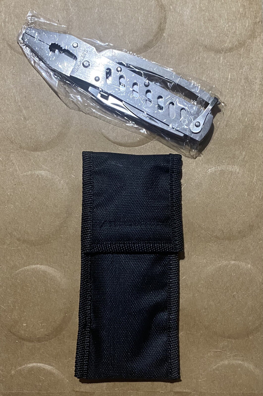 All-Trade (?) Multi-tool Pliers Set with Case-5 Multi-use Blades-Stainless Steel