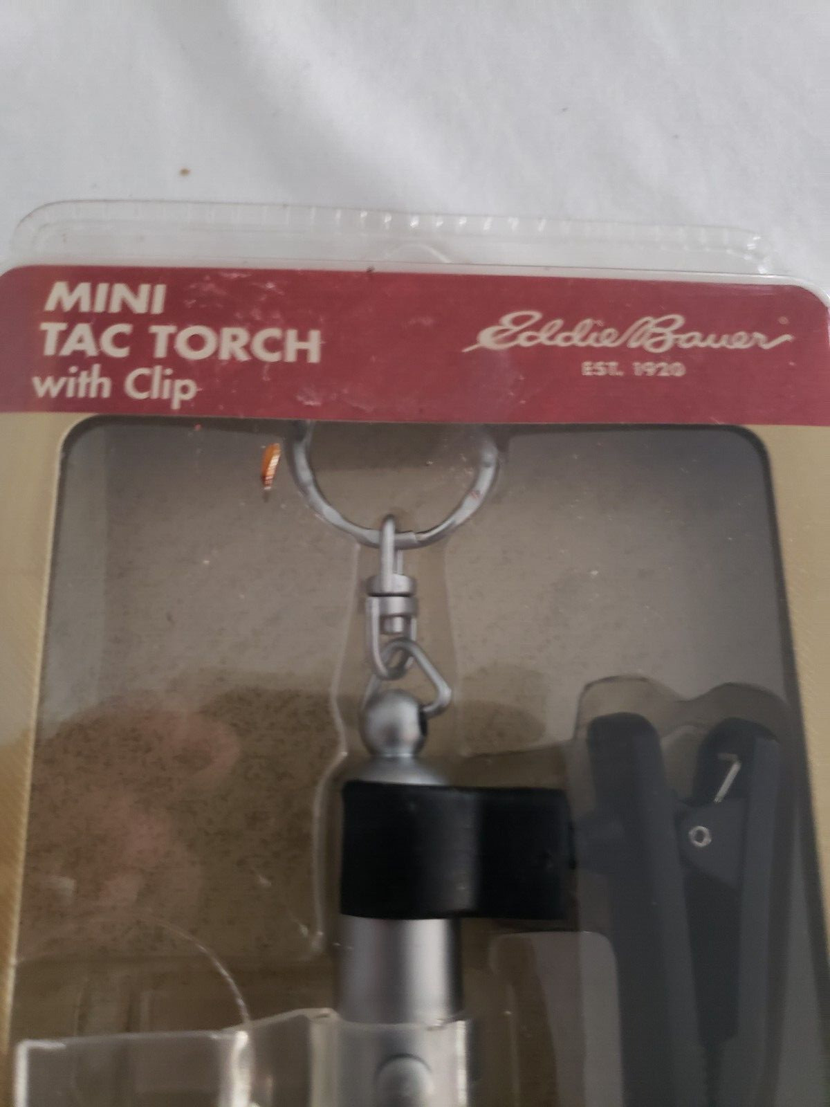 Eddie Bauer Mini Tac Torch with Clip NOS NIP NEW LED LIGHT