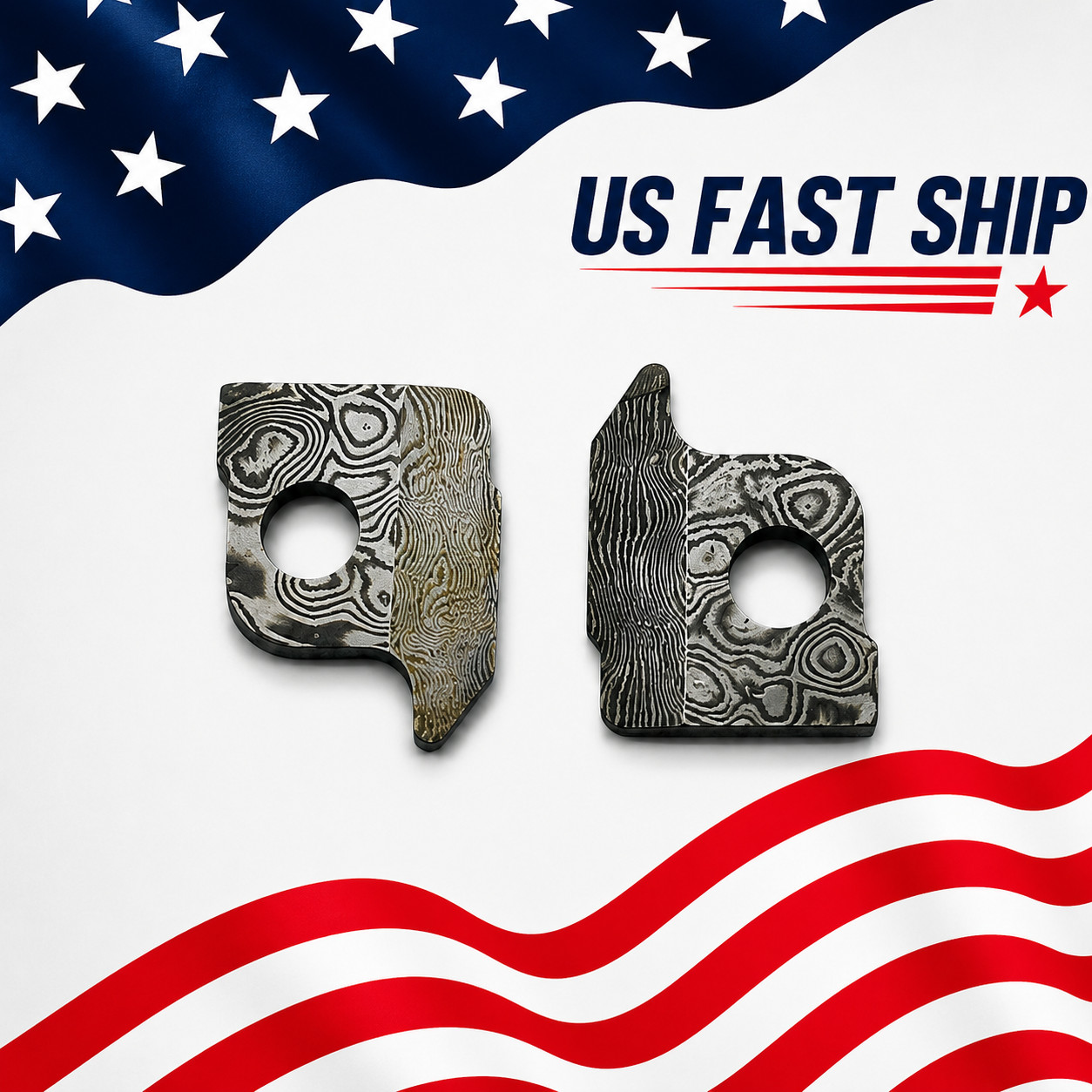 VG10 Damascus Main Blade Set For Leatherman Surge CNC 60HRC Replacement Parts